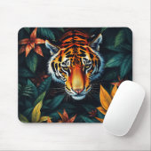 „Mein Tiger“ – Farbporträt eines Tigers Mousepad (Mit Mouse)