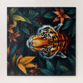 „Mein Tiger“ – Farbporträt eines Tigers Puzzle (Horizontal)