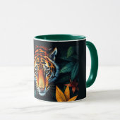 „Mein Tiger“ – Farbporträt eines Tigers Tasse (VorderseiteRechts)