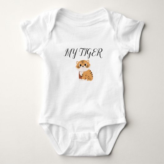 Mein Tigerdesign Baby JJodysuit Baby Strampler (Vorderseite)