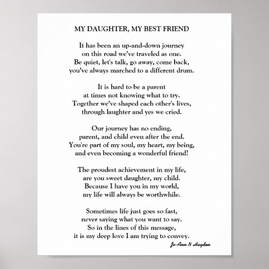 MEIN TOCHTER, MEIN FREUND POSTER (Vorne)