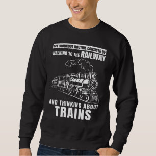 Mein Trainingsprogramm besteht aus dem Laufen auf Sweatshirt