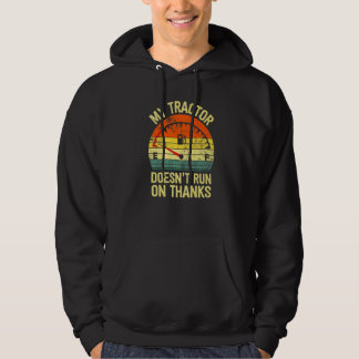Mein Traktor läuft nicht mit Dankeschön Bauern lee Hoodie