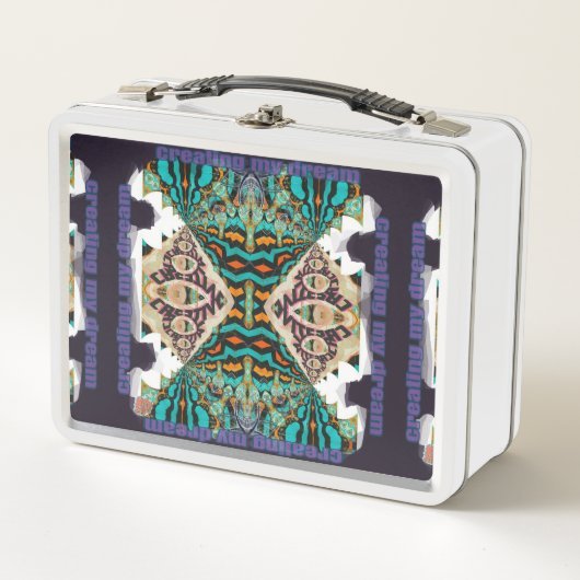 Mein Traum gestalten Metall Brotdose (Vorderseite)