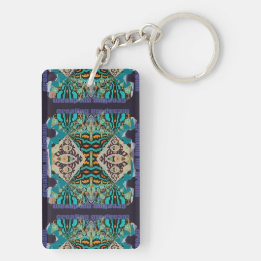 Mein Traum gestalten Schlüsselanhänger (Rückseite)