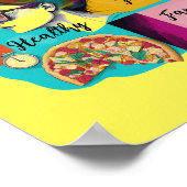 Mein Traumleben gestalten: Yellow Vision Board Poster (Ecke)