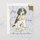 Mein Treeing Walker Coonhound Ate My Lessingplan Postkarte (Vorne/Hinten)