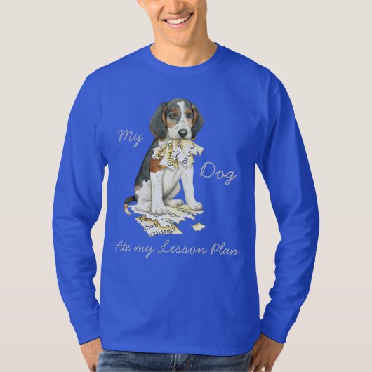 Mein Treeing Walker Coonhound Ate My Lessingplan T-Shirt (Vorderseite)