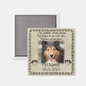 Mein treuer Freund Pet Beileid Custom Burlap Magnet (Vorderseite/Rückseite)