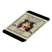 Mein treuer Freund Pet Beileid Custom Burlap Magnet (Linke Seite)
