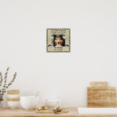 Mein treuer Freund Pet Beileid Custom Burlap Poster (Küche)