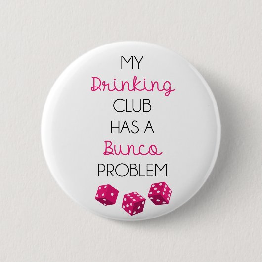 Mein trinkender Verein hat ein lustiges Button (Vorderseite)