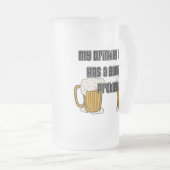 Mein trinkendes Team hat ein Bowlings-Problem Mattglas Bierglas (VorderseiteRechts)