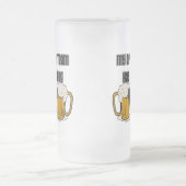 Mein trinkendes Team hat ein Bowlings-Problem Mattglas Bierglas (Mittel)