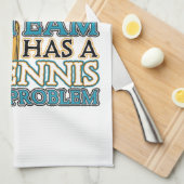 Mein trinkendes Team hat ein Tennis-Problem Handtuch (Viertel Falte)