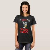 Mein Trinkteam hat ein Bowling-Problem beim Bauchs T-Shirt (Vorne ganz)