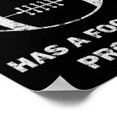 Mein Trinkteam hat ein Fußballproblem Fußball M Poster (Ecke)