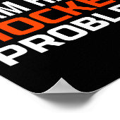 Mein Trinkteam hat ein Hockeyproblem Poster (Ecke)