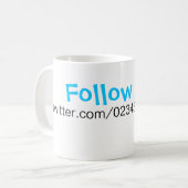 Mein Twitter-T-Shirt - Trinkbehälter Kaffeetasse (Vorderseite Links)
