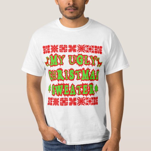 MEIN UGLY CHRISTMAS SWEATER T-Shirt (Vorderseite)