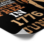 Mein Unabhängigkeitstag Juneteentchen Black Girl W Poster (Ecke)