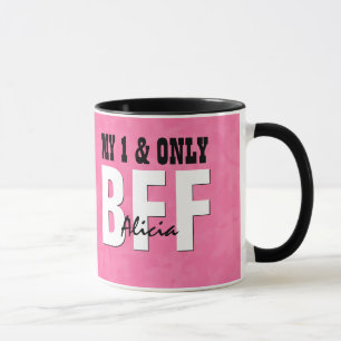 Mein und nur BESTE FREUNDIN rosa Tasse