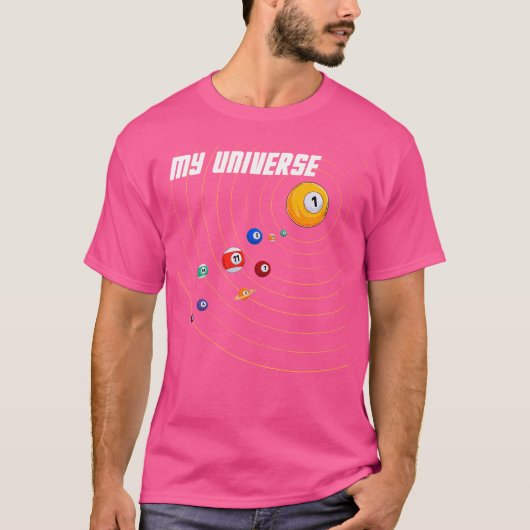 Mein Universum Billiard T-Shirt (Vorderseite)