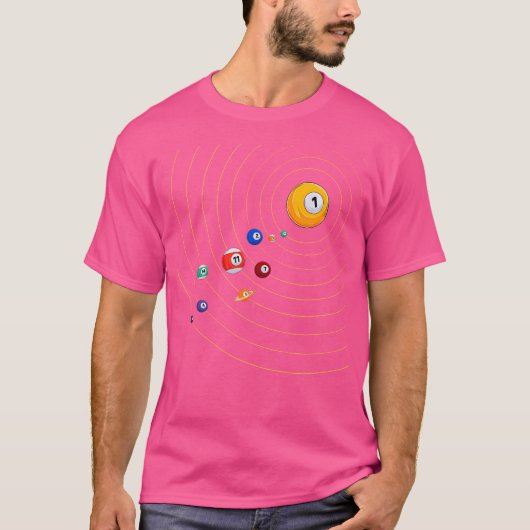 Mein Universum Billiard T-Shirt (Vorderseite)