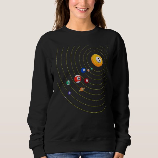 Mein Universum - Pool Billiard Sweatshirt (Vorderseite)