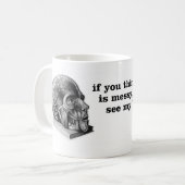 Mein unordentliches Büro Kaffeetasse (Vorderseite Links)