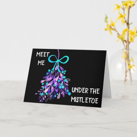 **MEIN UNTER MISTLETOM FÜR EINEN KLEINEN CHRISTMAS KARTE (Gelbe Blume)