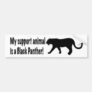 Mein Unterstützstier ist ein Schwarzer Panther Autoaufkleber