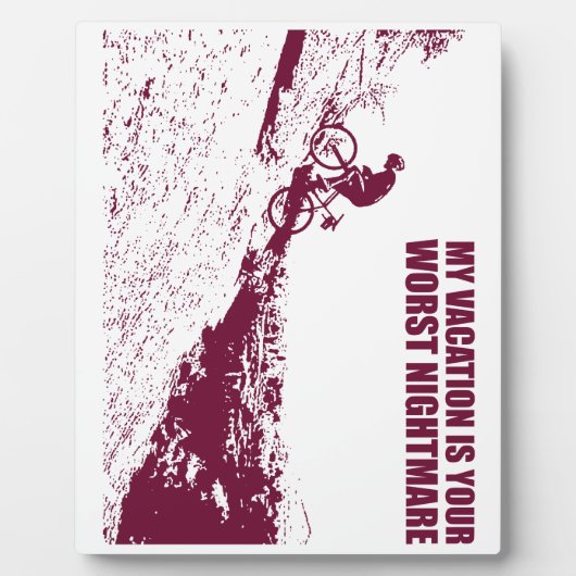 Mein Urlaub ist dein schlimmster Albtraum. Fotoplatte (Vorderseite)