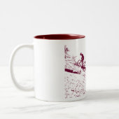 Mein Urlaub ist dein schlimmster Albtraum. Zweifarbige Tasse (Links)