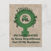 Mein Uterus, Inc. Postkarte (Vorderseite)
