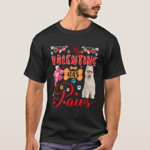 Mein Valentin hat Pfoten Niedliche Sonnenbrille ge T-Shirt