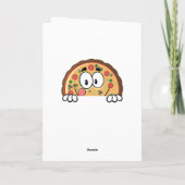 Mein Valentin ist Pizza Feiertagskarte (Rückseite)