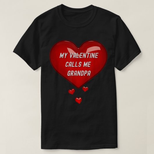 Mein Valentin nennt mich Großvater, Großvater des T-Shirt (Design vorne)