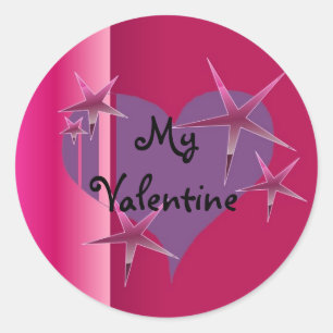 Mein Valentin Runder Aufkleber