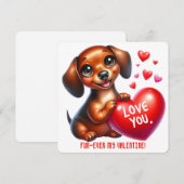 Mein Valentin - Valentinstag-Karte Dankeskarte (Vorne/Hinten)