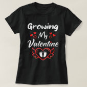 Mein Valentin wachsen - Niedliche Schwangerschafts T-Shirt (Design vorne)