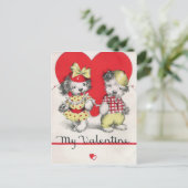 Mein Valentine Feiertagspostkarte (Stehend Vorderseite)