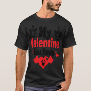 MEIN VALENTINE HAT PAWS Valentinstag 2024 T-Shirt