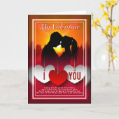 Mein Valentine ich werde euch "bis zum Ende der Ze Karte (Gelbe Blume)