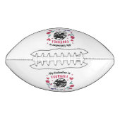 Mein Valentine ist die Football Business Card Napk (Vorderseite)