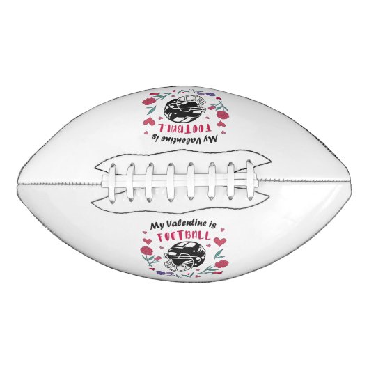 Mein Valentine ist die Football Business Card Napk (Vorderseite)