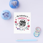 Mein Valentine ist die Football Business Card Napk Flyer (Einzeln)