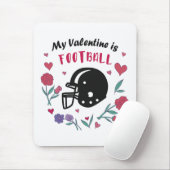 Mein Valentine ist Fußball Einladung Postkarte Mousepad (Mit Mouse)