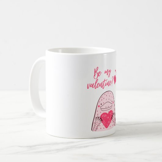 Mein Valentine Kaffeetasse (Vorderseite Links)