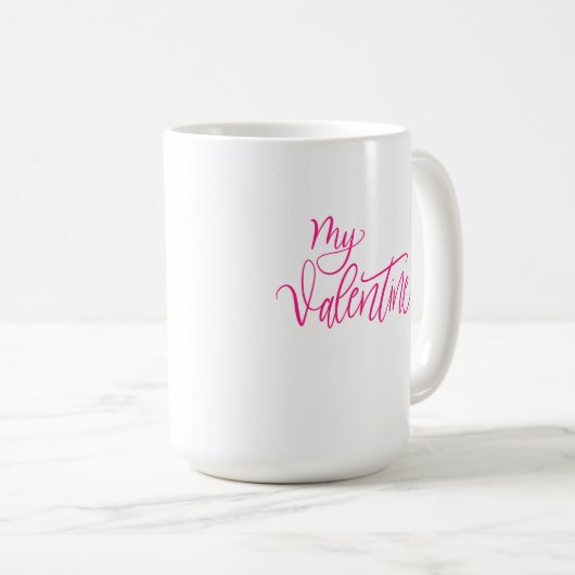 Mein Valentine Kaffeetasse (VorderseiteRechts)